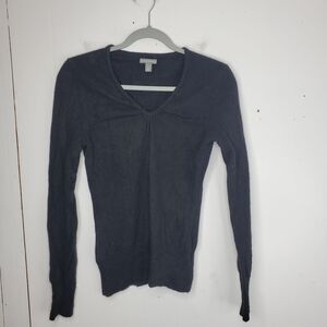 Apt. 9 Women's V-Neck Sweater - Dark Gray